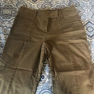 LOFT Cropped Khaki Pants